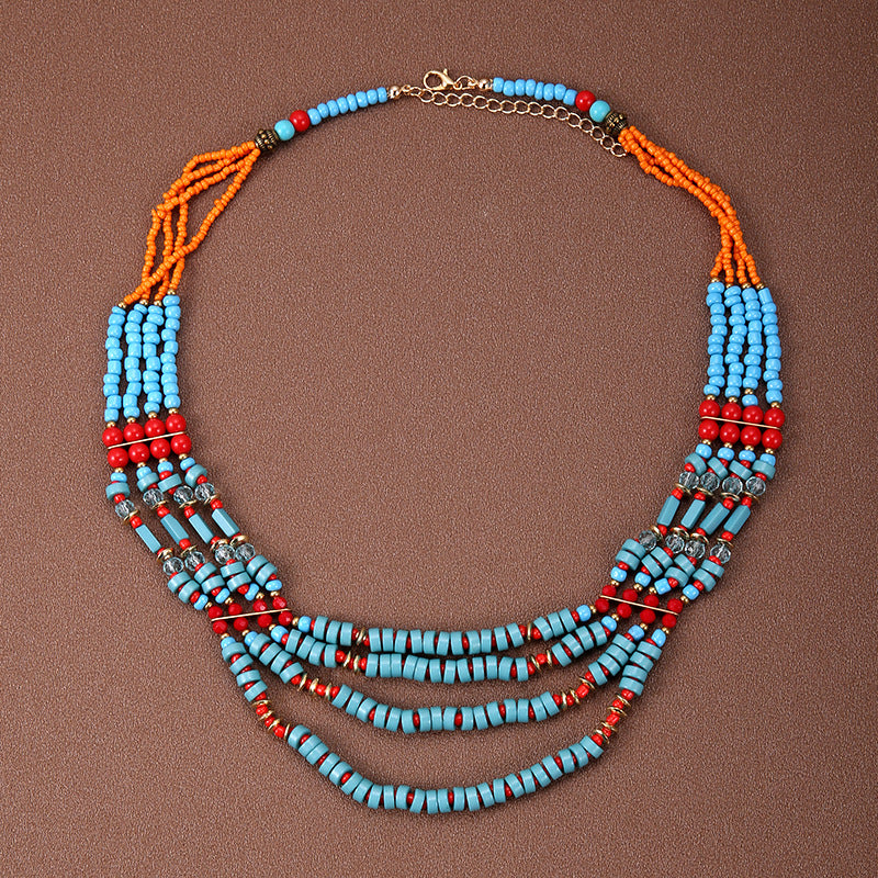 Wholesale Vintage Ethnic Style Forehead Chain Bohemian Necklaces ACC-NE-Gumi002