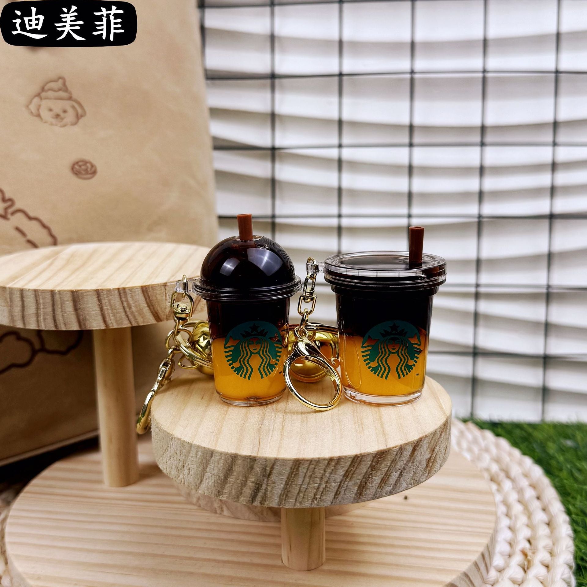 Wholesale Milk Tea Cup Acrylic Keychain