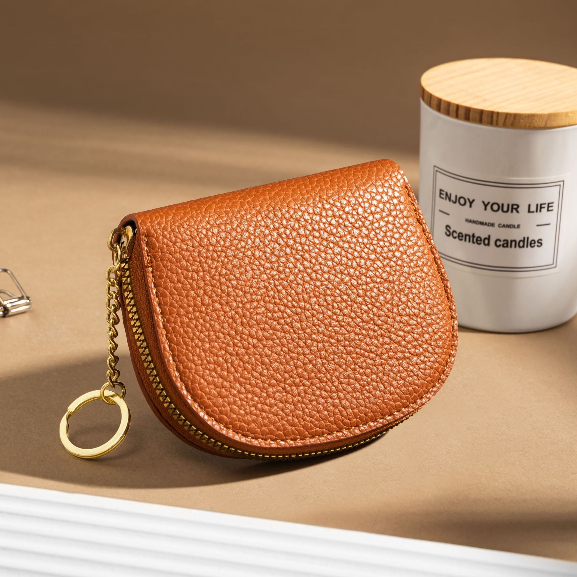 Wholesale Stylish Shell Half Circle Accordion Card Holder PU Credit Card Slots Wallet For Everyday Use