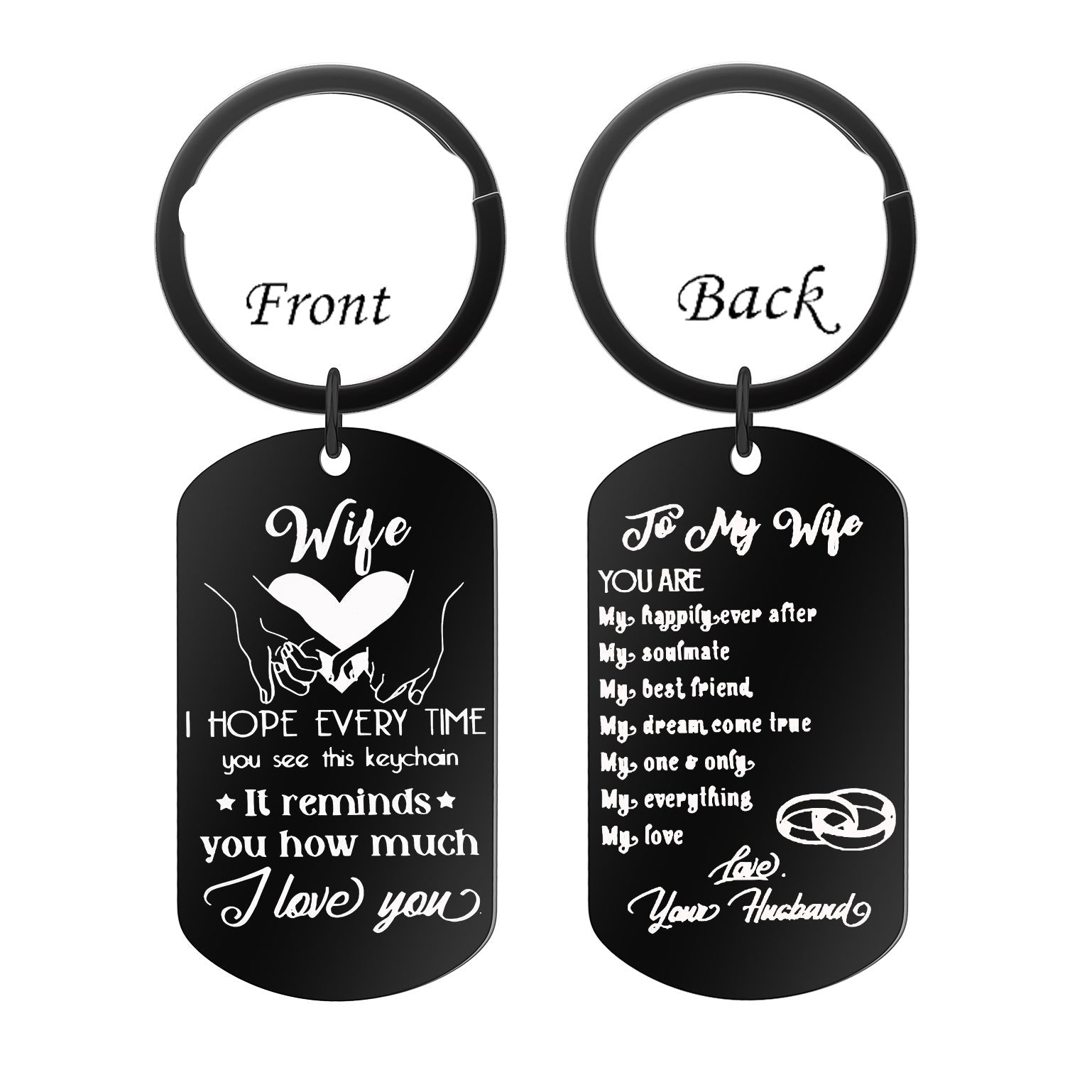 Wholesale Family Festival Stainless Steel Keychain