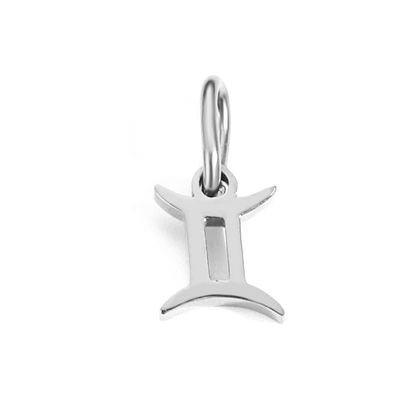 Wholesale Twelve Zodiac Stainless Steel DIY Pendant