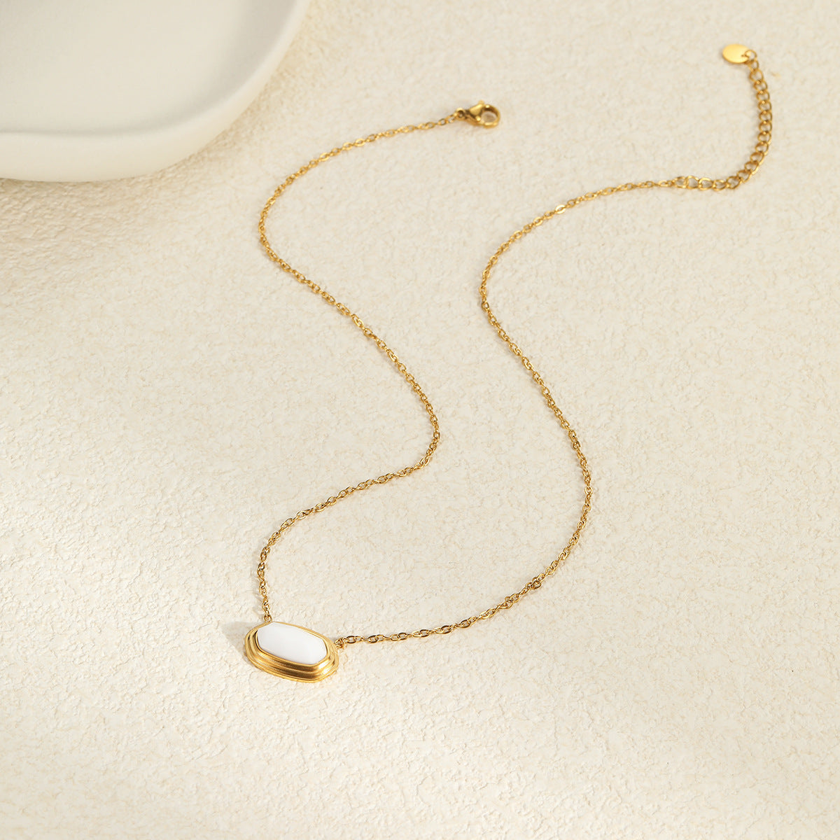 Wholesale Geometric black onyx necklace
