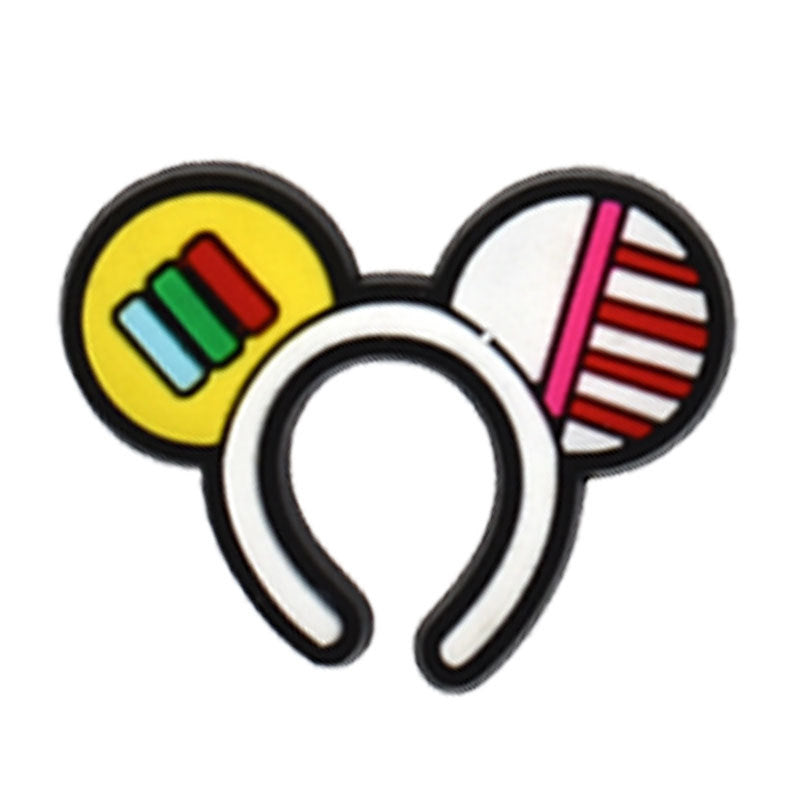 Wholesale Random 100pcs flower PVC Soft Rubber Shoe Buckle Decoration