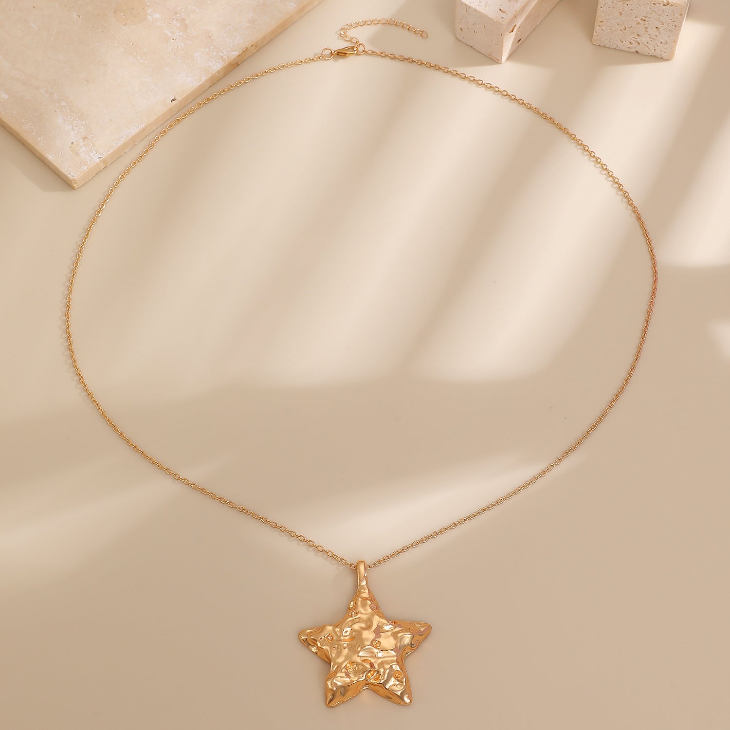 Wholesale  exaggerated star and moon pendant  necklace