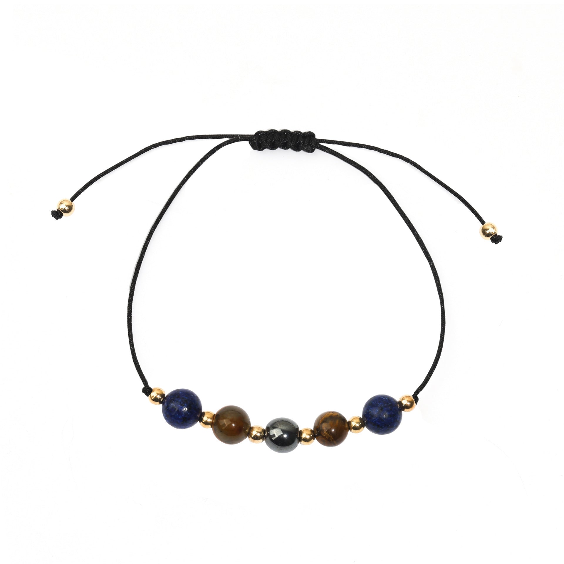 Wholesale  Fashion Bracelet Wax Beaded Hand Rope Five Beads Combination  Bracelet