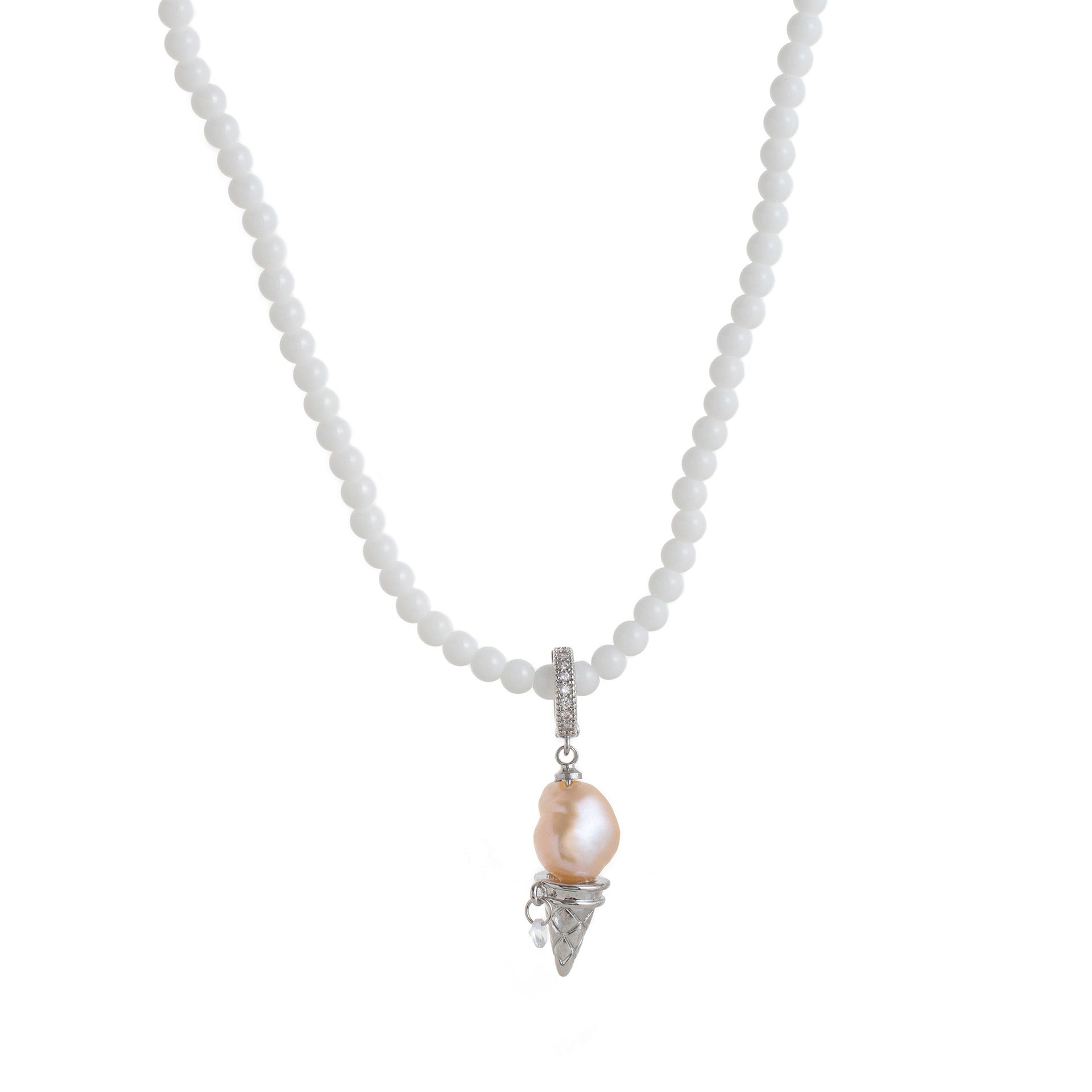 Wholesale Man-made Pearl Ice Cream Pendant