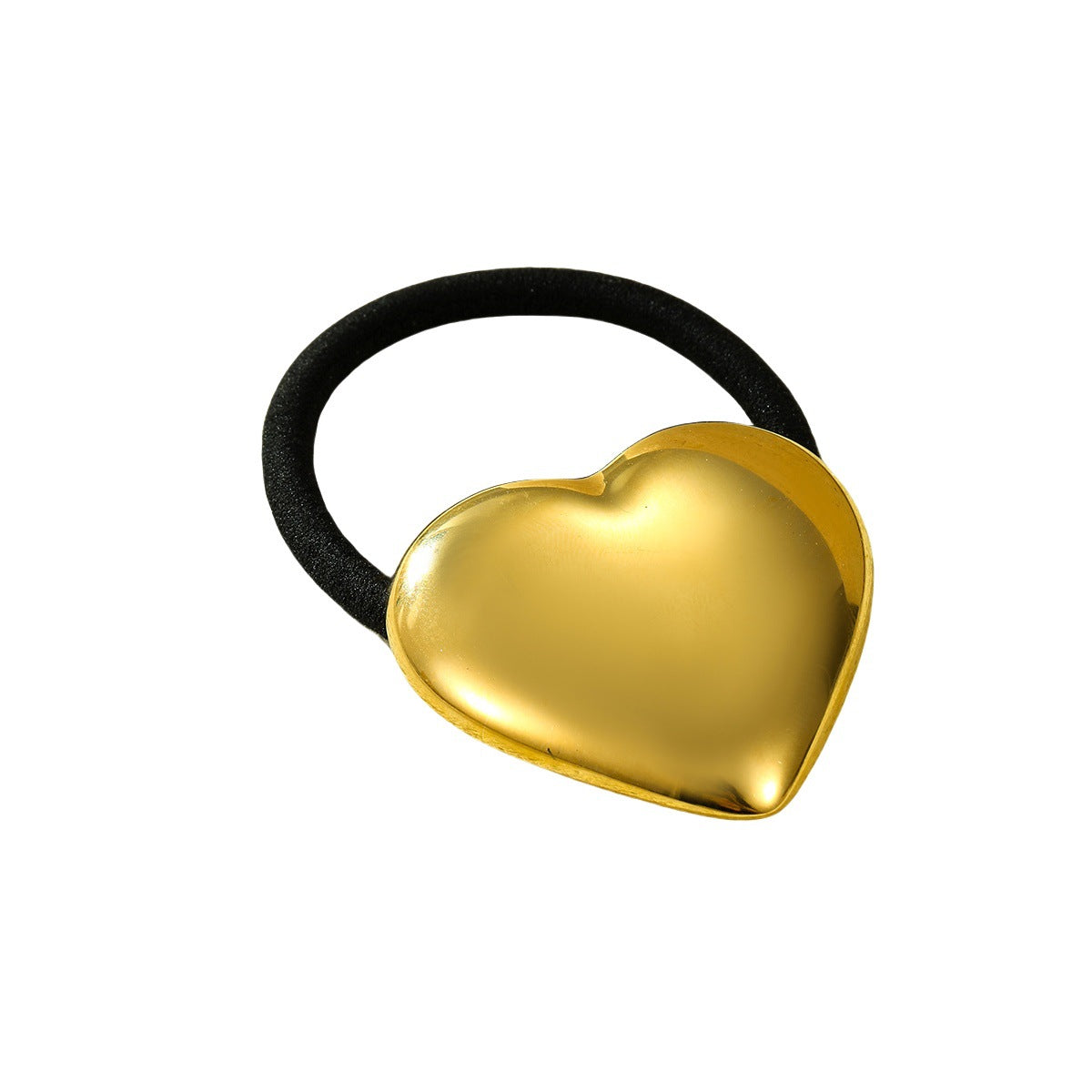 Wholesale  Titanium Steel Plated 18K Gold Face Love Hair Accessories