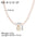 Wholesale 12 constellation stainless steel plated 18k gold white seashells pearl light luxury necklace