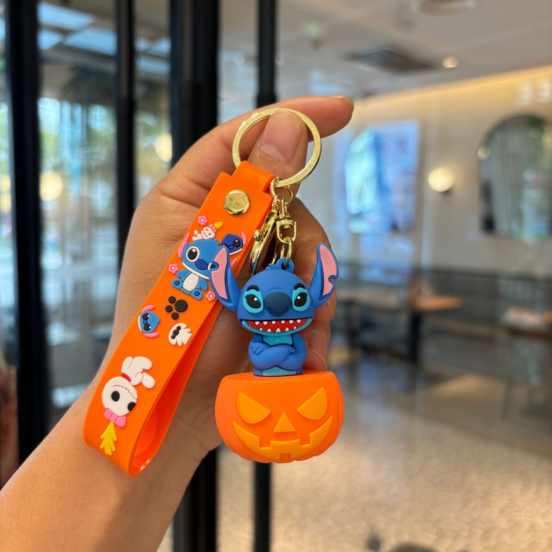 Wholesale  Keychain Cute PVC Car Key Ring Decorative Accessory Gift