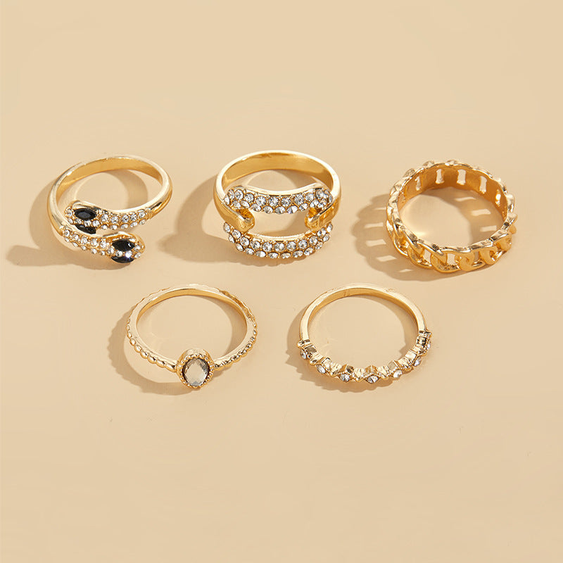 Wholesale  exaggerated snake alloy ring