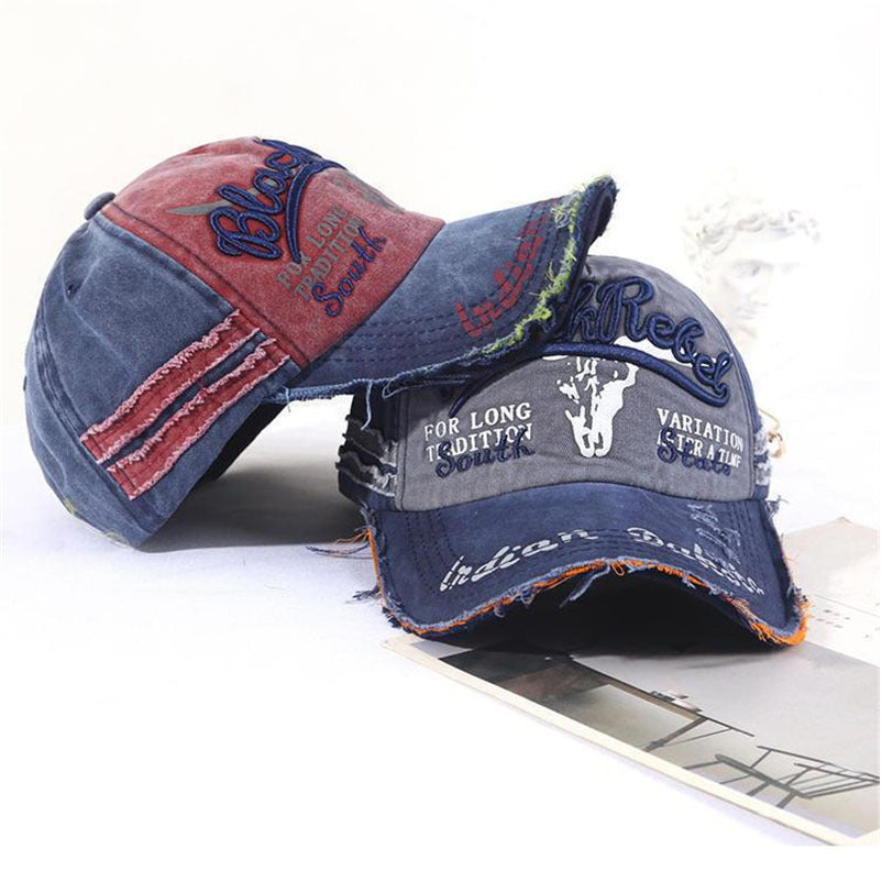 Wholesale Chic Embroidered Baseball Cap Black Casual Outdoor Sports Sun Hat For Men Women Fashion Accessory