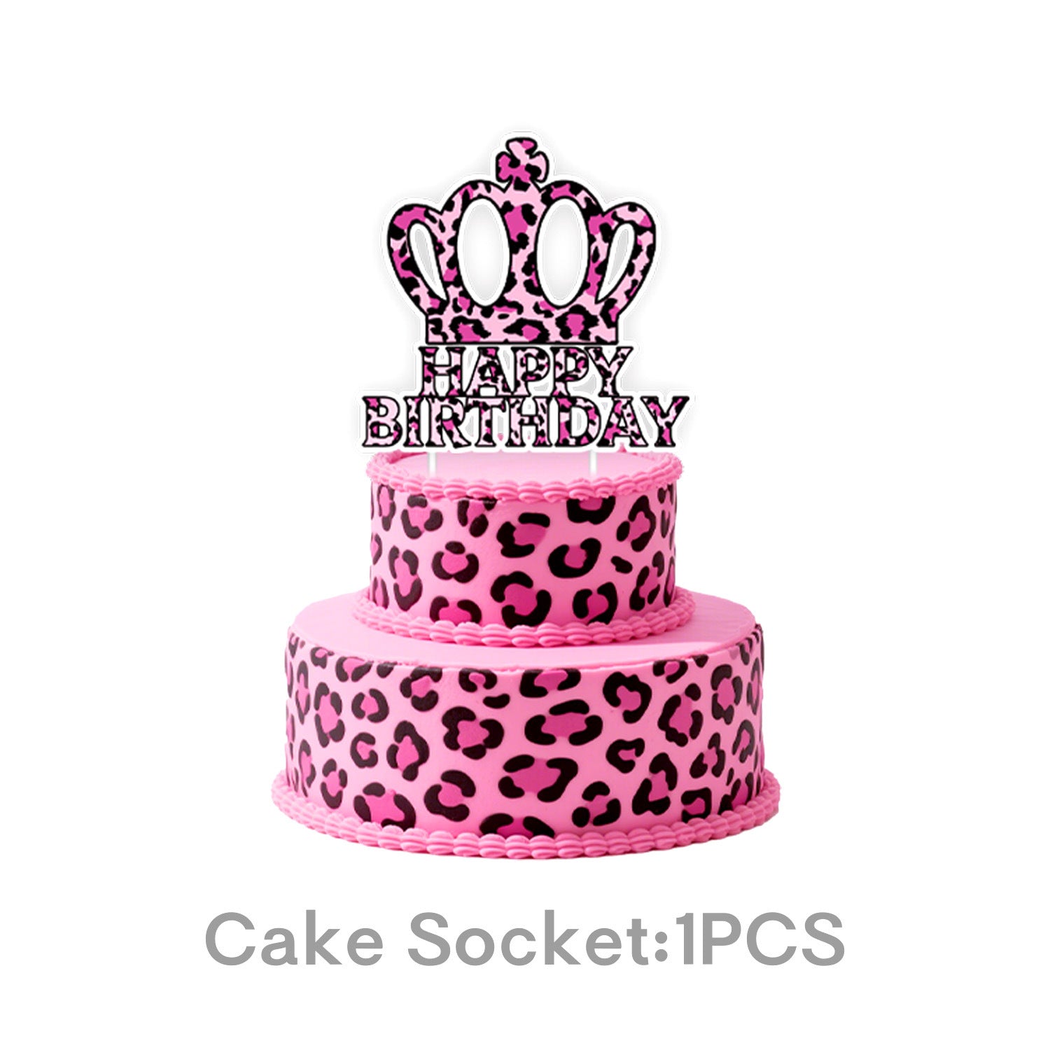 Wholesale Pink leopard theme birthday party tableware arrangement disposable paper towels and cups