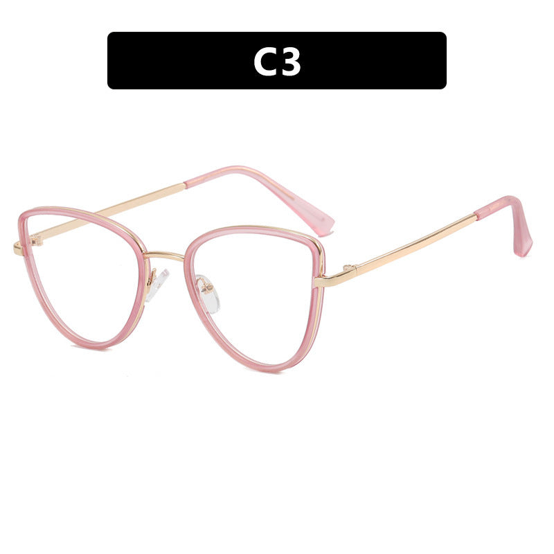 Wholesale Optical Glasses for Women Retro Plain Glasses Anti-blue Light Glasses Vintage ACC-SG-Dingc007