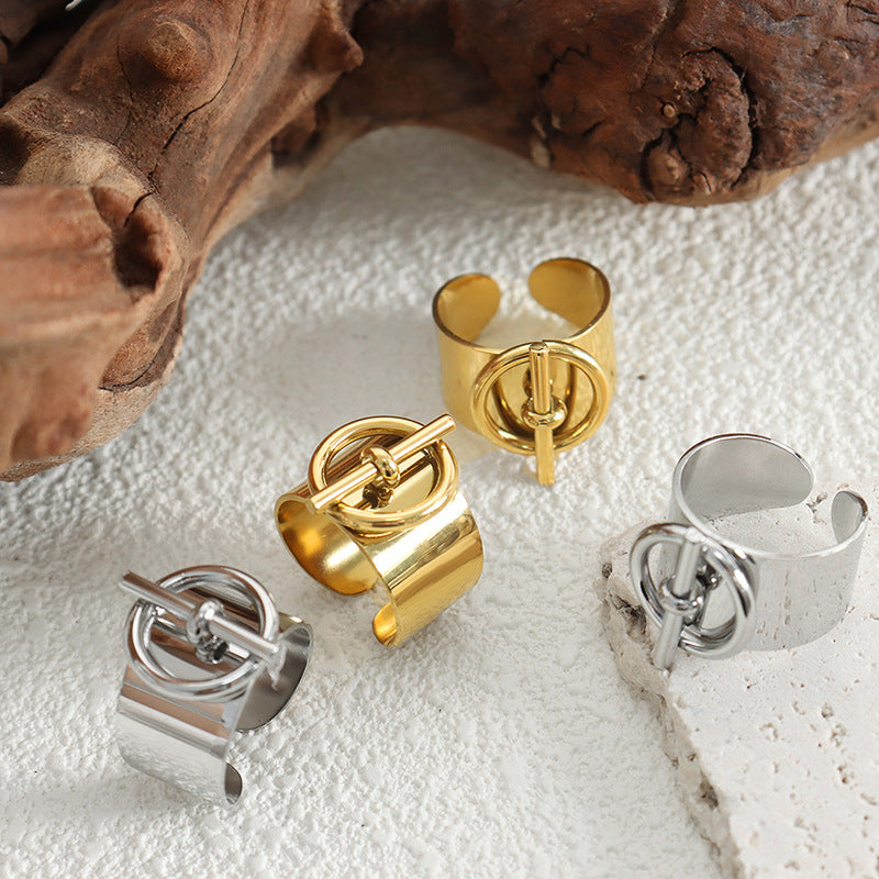 Wholesale Hip Hop Hydraulic Titanium Steel Ring