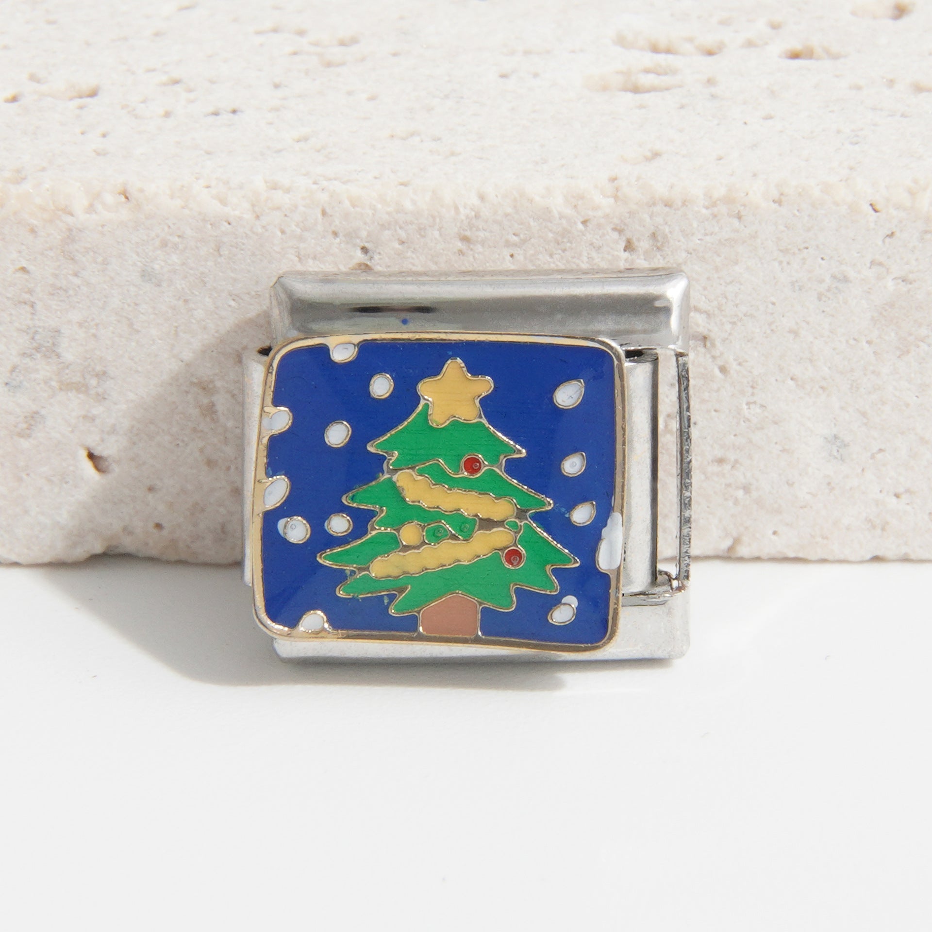 Wholesale Italian Charm Bracelet 9mm DIY Splicing Christmas Series Stainless Steel Composable Bracelet