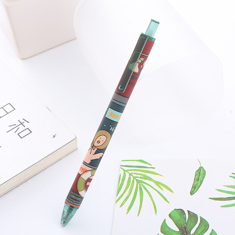 Wholesale bus creative press plastic gel pen ACC-PN-Liuj009