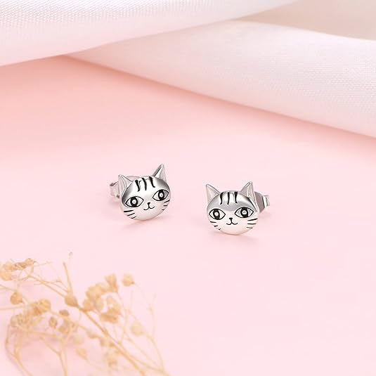 Wholesale Cute Cat Animal Earrings