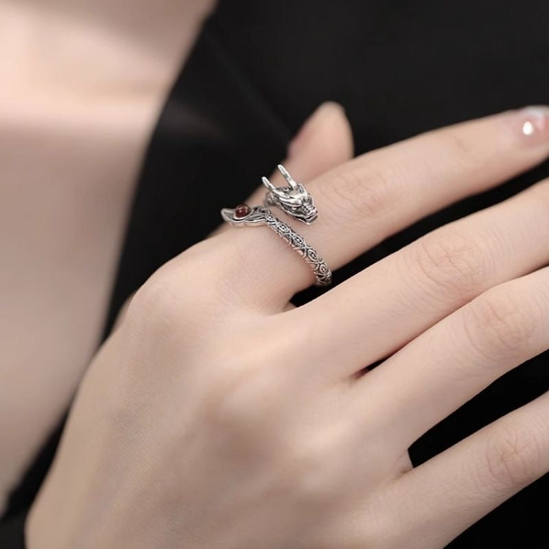 Wholesale Retro Dragon Tail Adjustable Ring ACC-RS-YiRong001