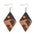 Wholesale Desert Cactus Sunrise Sunset Geometric Diamond Earrings