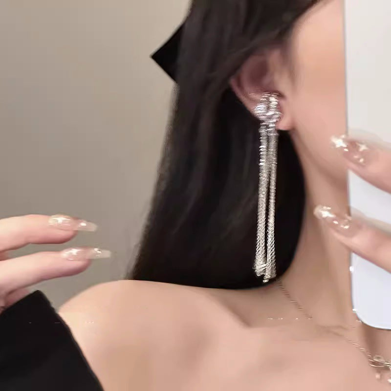 Wholesale Alloy Tassel Ear Cuffs Trendy Non Pierced Ear Accessories for Boutique Resale