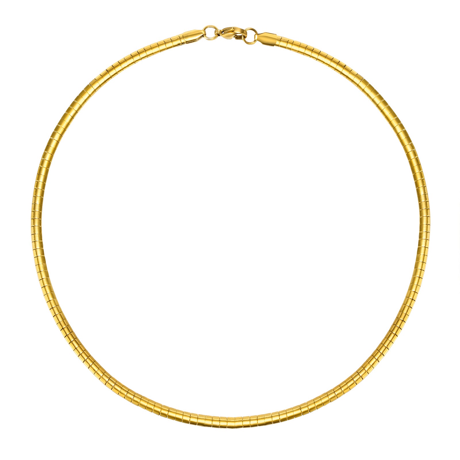 Wholesale Stainless Steel Collar Bone Chain 18K Gold Balls Choker Necklace ACC-NE-HuaLanXin001