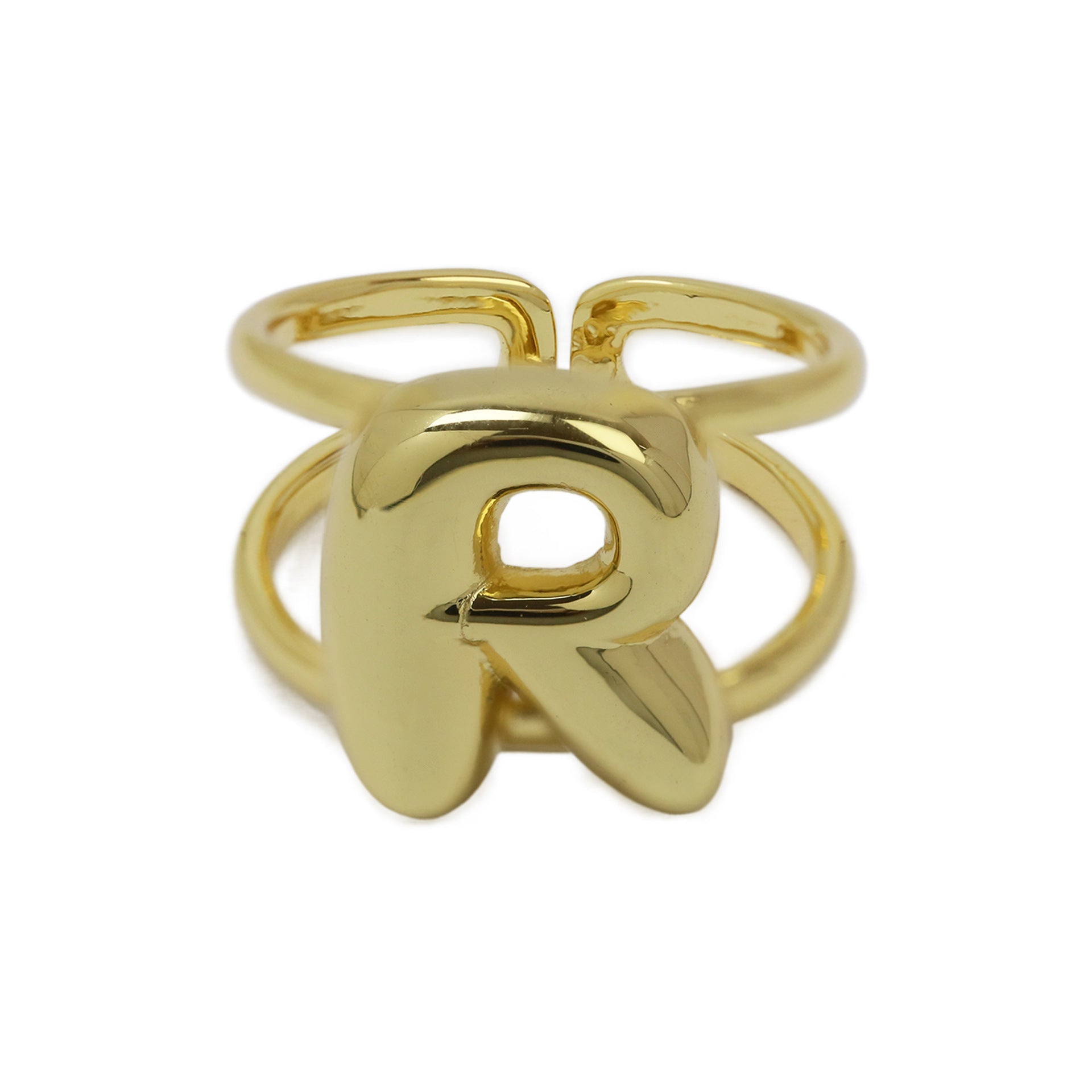 Wholesale  26 A-Z English Letter Open Luxury Women's Rings