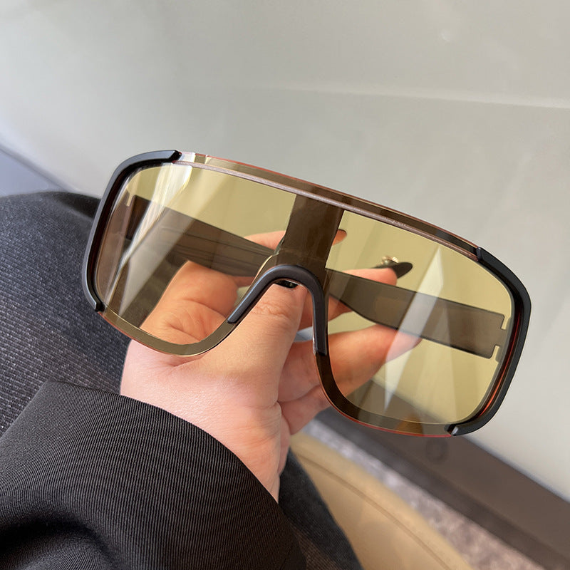 Wholesale Trendy Frameless Windproof Cycling Sunglasses UV400 Fashion Accessory Gift for Men