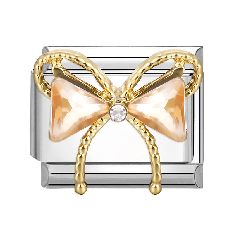 Wholesale Italian Charm Bracelet 9mm DIY Splicing Creative Pattern Stainless Steel Composable Bracelet