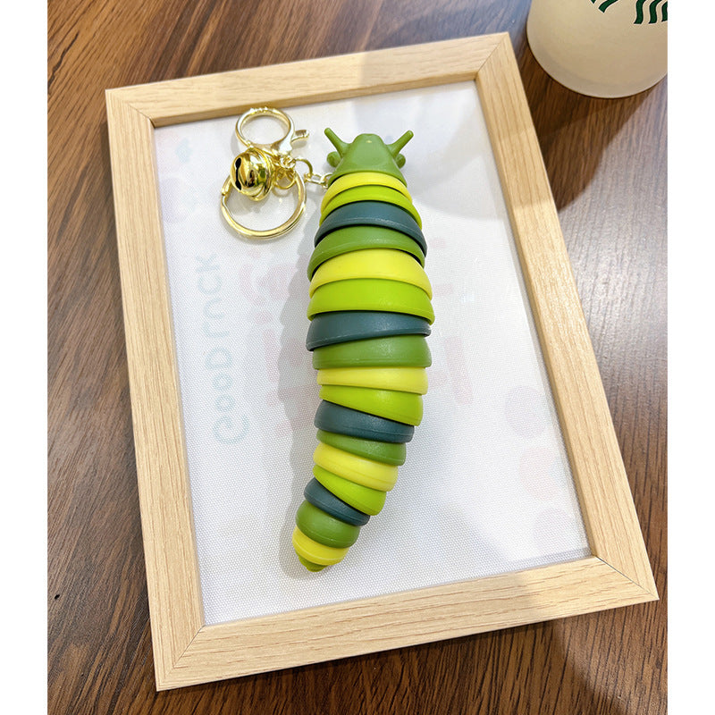 Wholesale Fingertip Toy Unzip Caterpillar Keychain Lanyard Keychain ACC-KC-WoAn005
