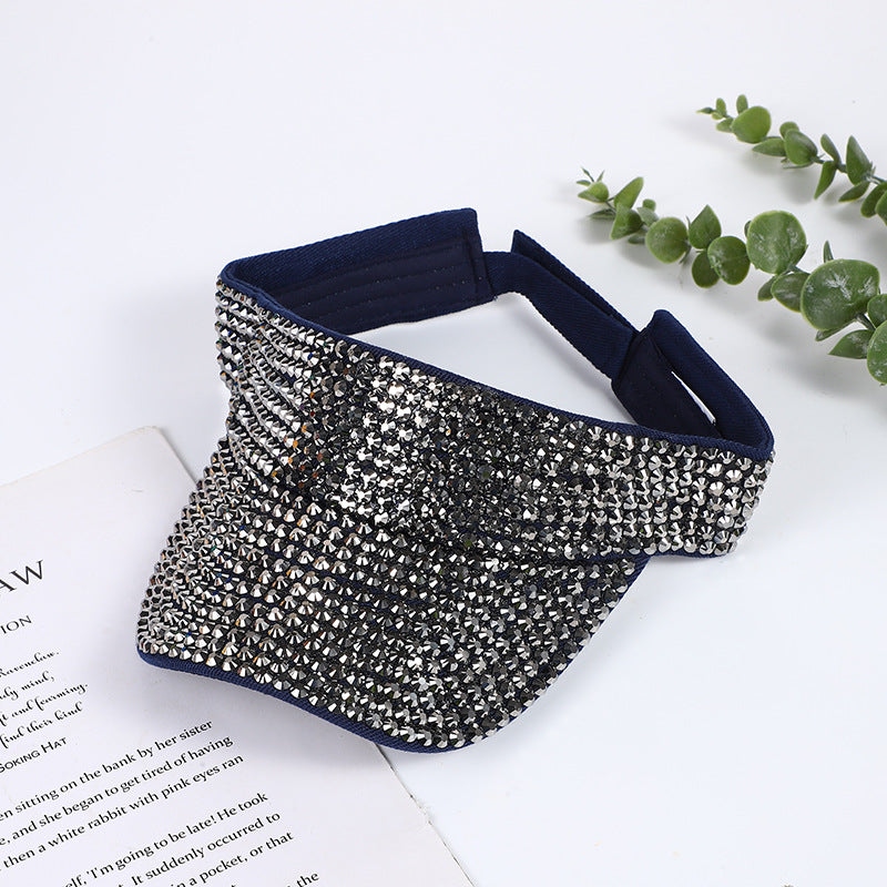 Wholesale Fashion Empty Top Hat Rhinestone Hat Summer Hat ACC-HT-MeiJiao001