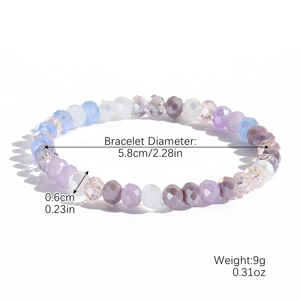 Wholesale Bohemian Elastic Line Crystal Bracelet Set