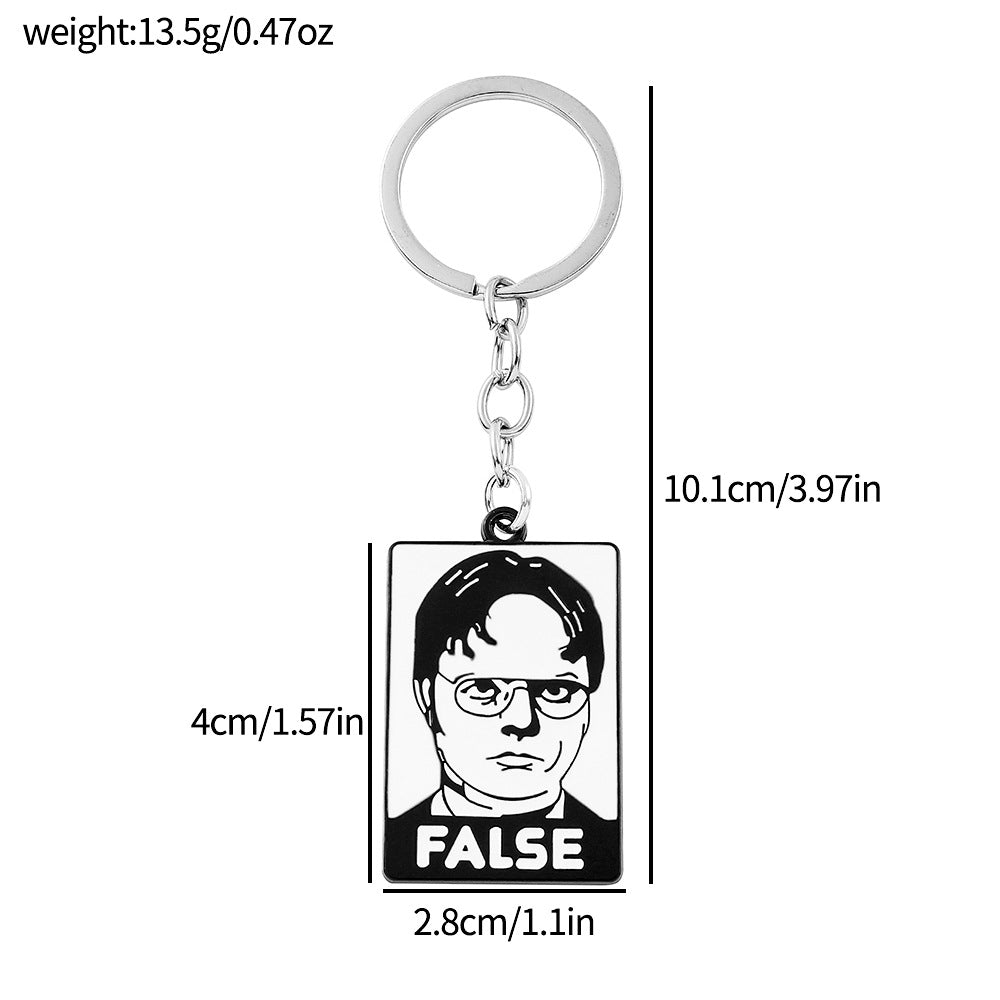 Wholesale Movie and TV Drama Office Peripheral Mask Keychain ACC-KC-Boshuo002