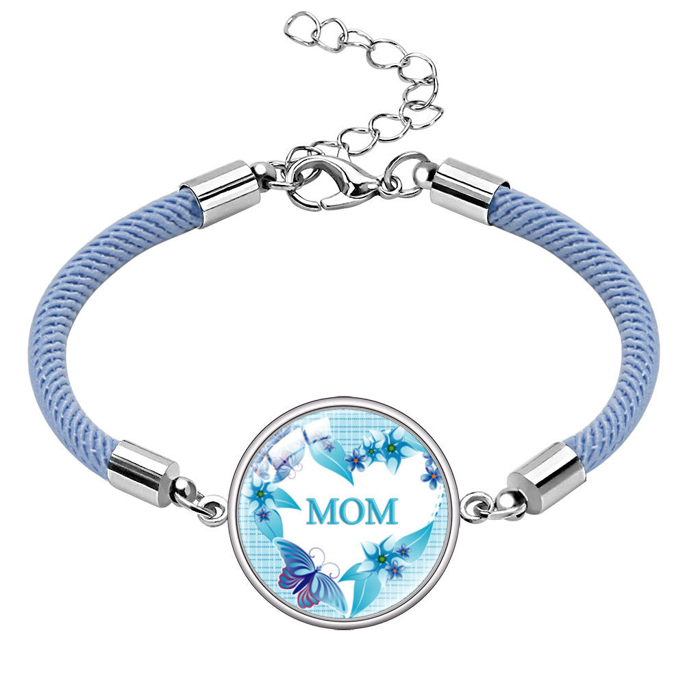 Wholesale  Mother's Day Bracelet Jewelry mom Letter Crystal Bracelet