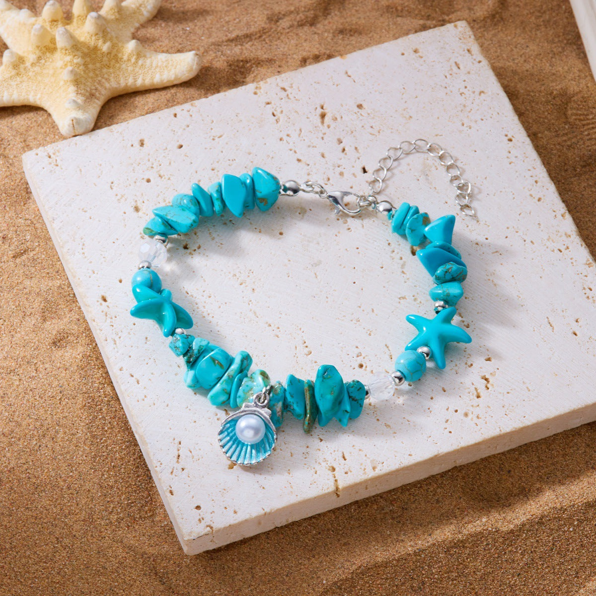 Wholesale  summer  color gravel bracelet