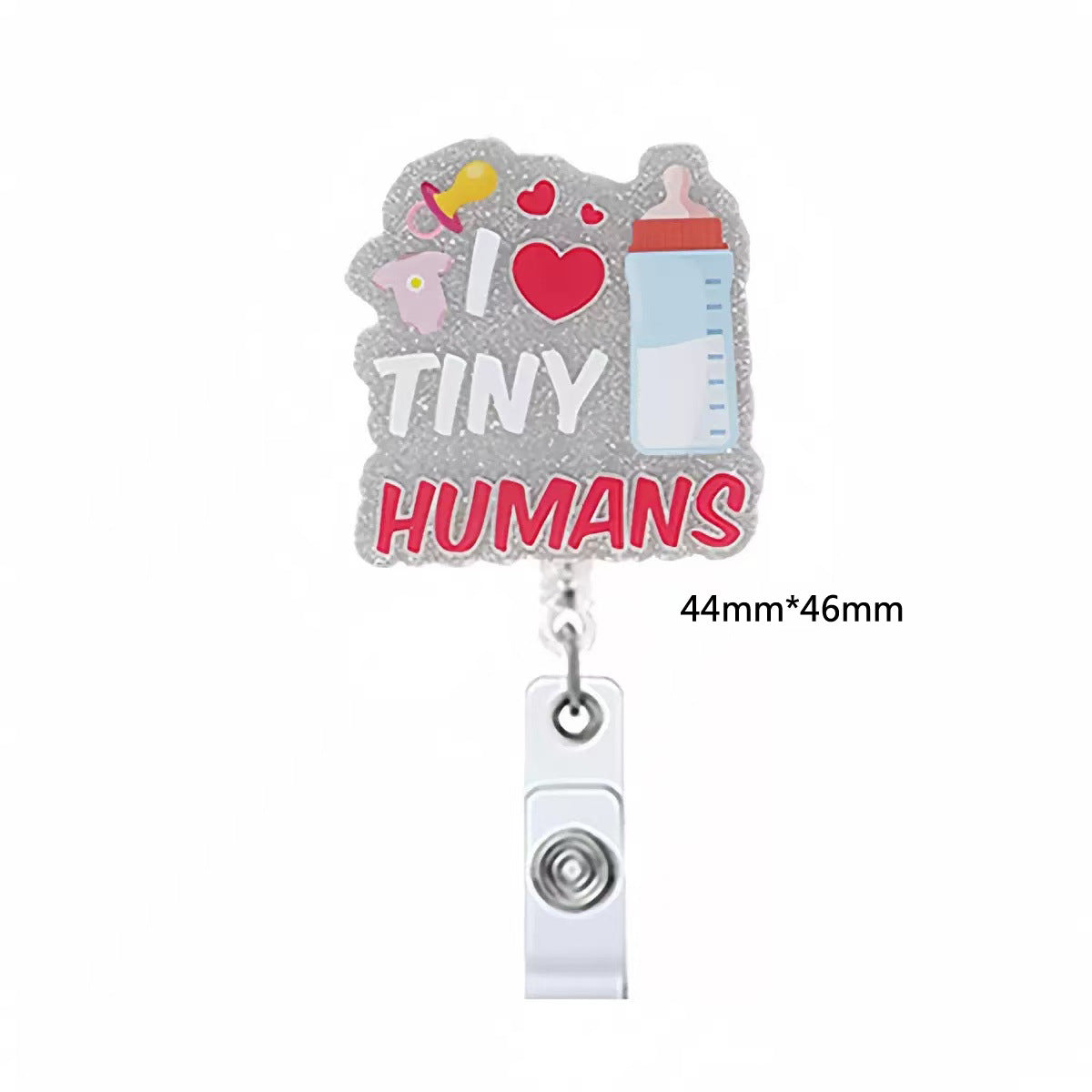 Wholesale acrylic glitter DIY fun nurse and doctor badge scroll