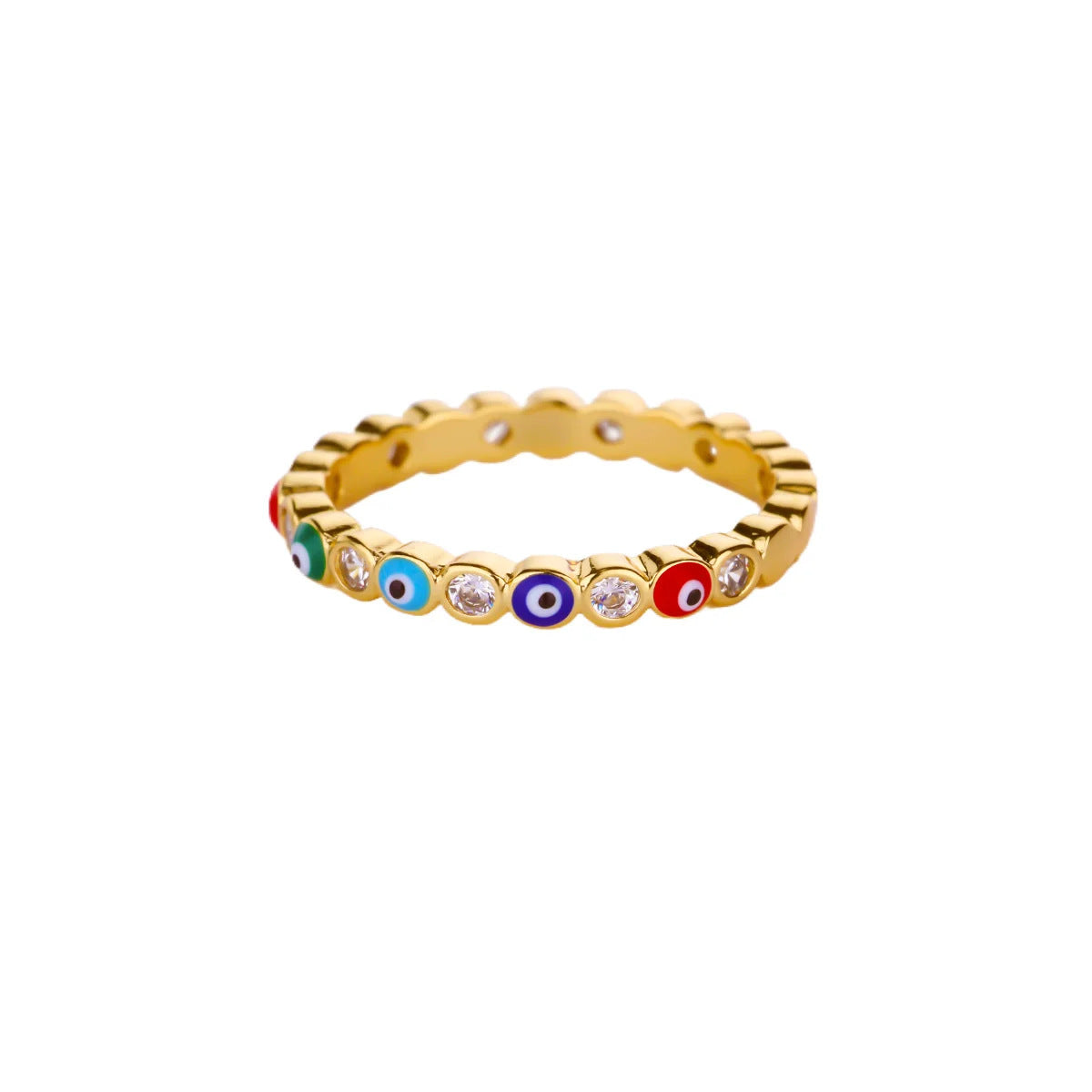 Wholesale Evil Eye Ring,  Blue Drip Oil Design,  Fashion Jewelry Accessory for Women,  Everyday Wear Gift