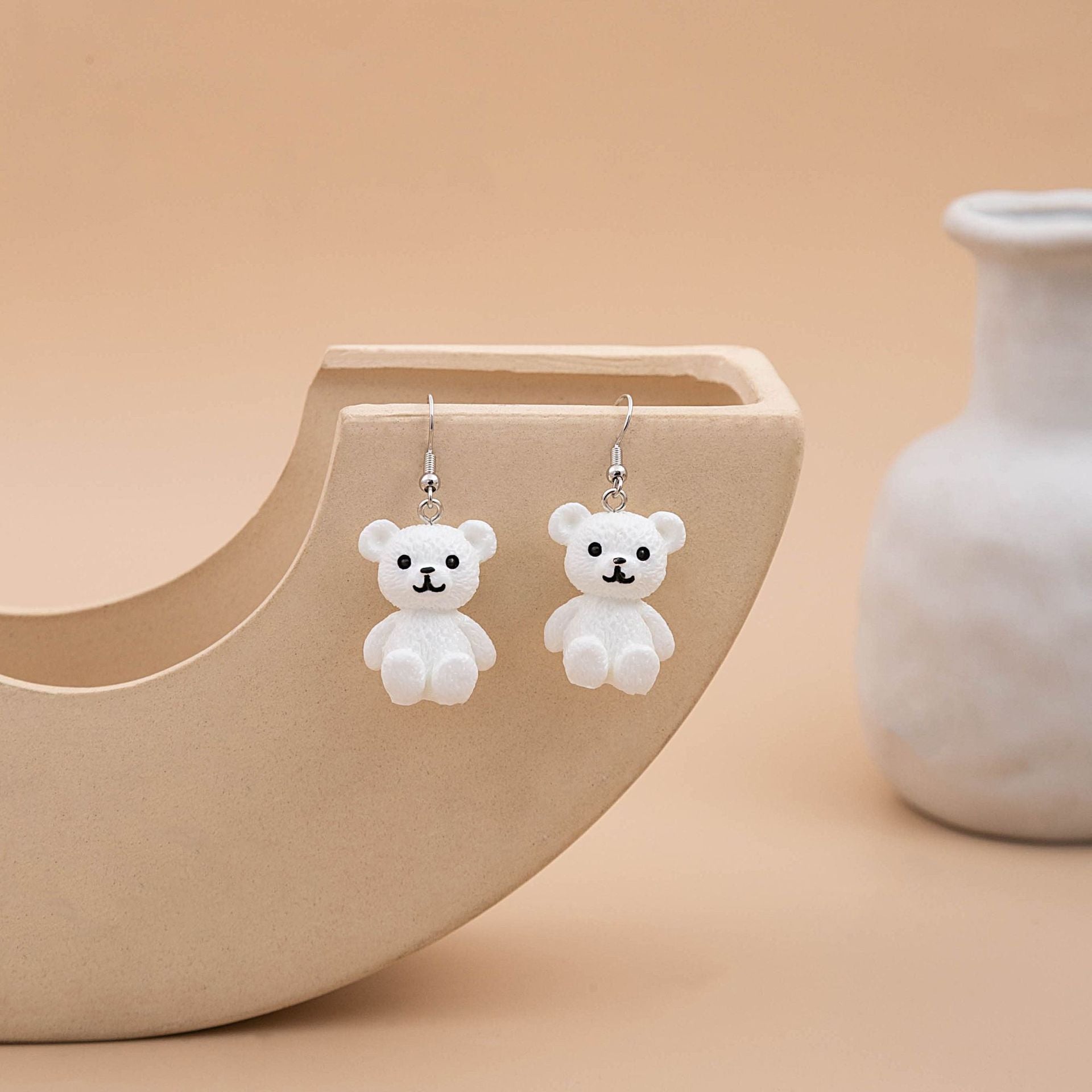 Wholesale cute cartoon chicken animal earrings