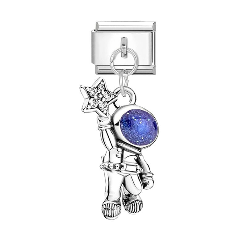 Wholesale Silver Cartoon Modular DIY Charm Bracelet Fashion Jewelry Accessory for Resale