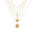 Wholesale Human head necklace set light luxury temperament relief round necklace