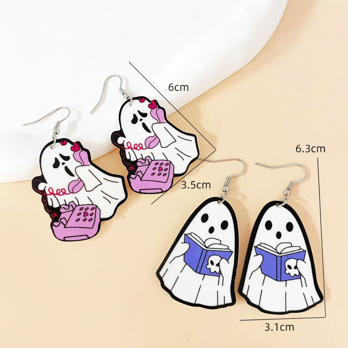 Wholesale  Acrylic Cartoon Cute Funny Halloween Earrings