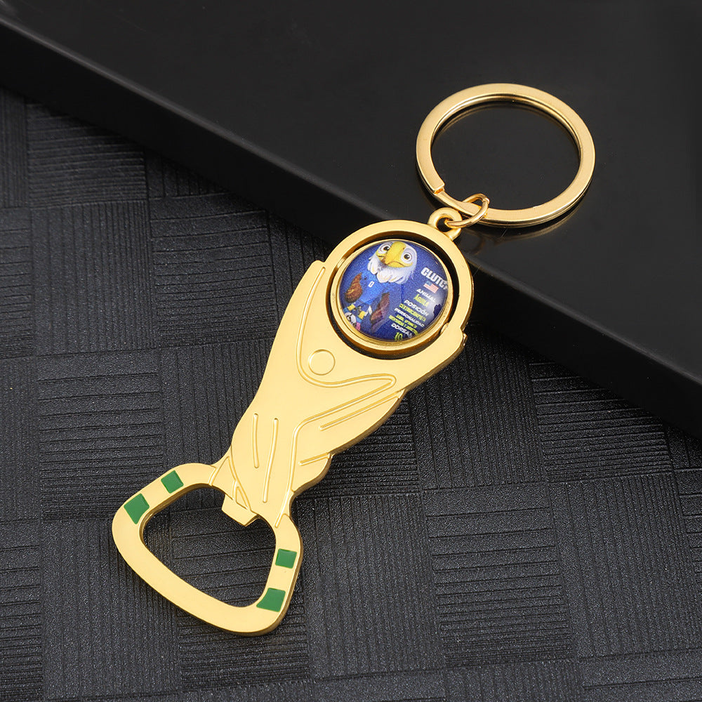 Wholesale 2026 World Cup Keychain Bottle Opener Set Zinc Alloy Decorative Accessory Boutique Resale