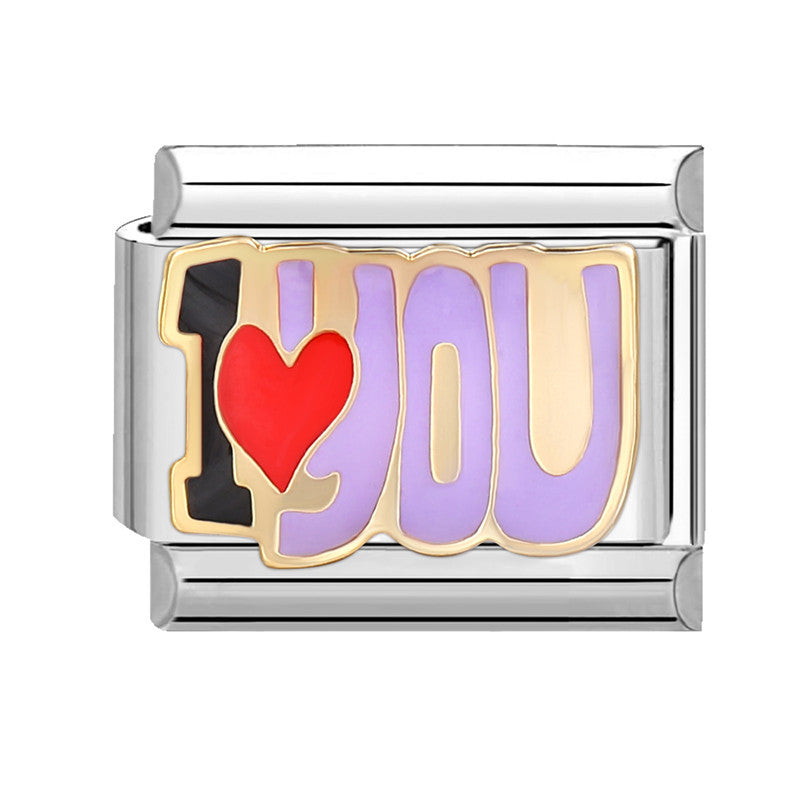 Wholesale Italian Charm Bracelet 9mm DIY Splicing Cute Cartoon Stainless Steel Composable Bracelet