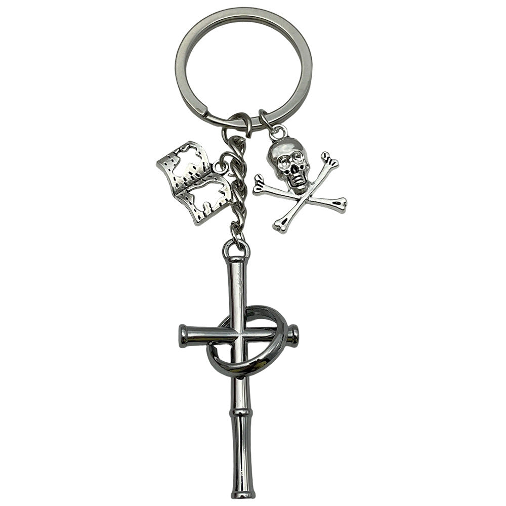 Wholesale Cross keychain metal keychain