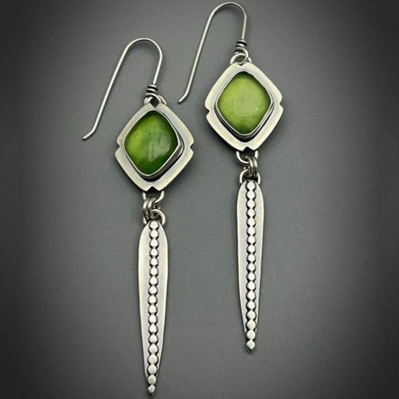 Wholesale  retro geometric spiral personality earrings