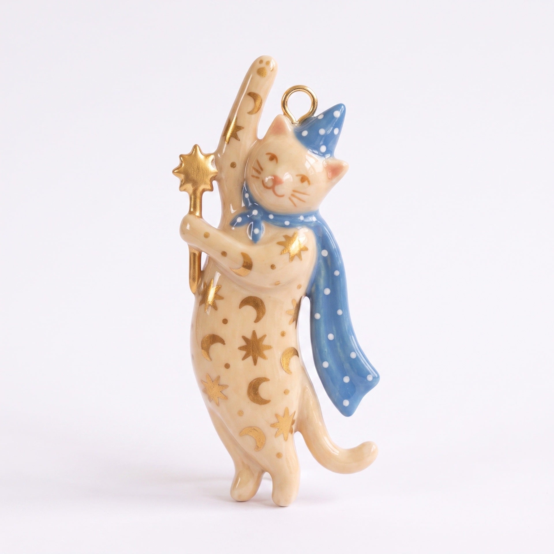 Wholesale Painted sy Cat 3D Pendant Colorful Drip Oil Design Top Hat Cat Charm For Necklace Bracelet Making Trendy Jewelry Accessory