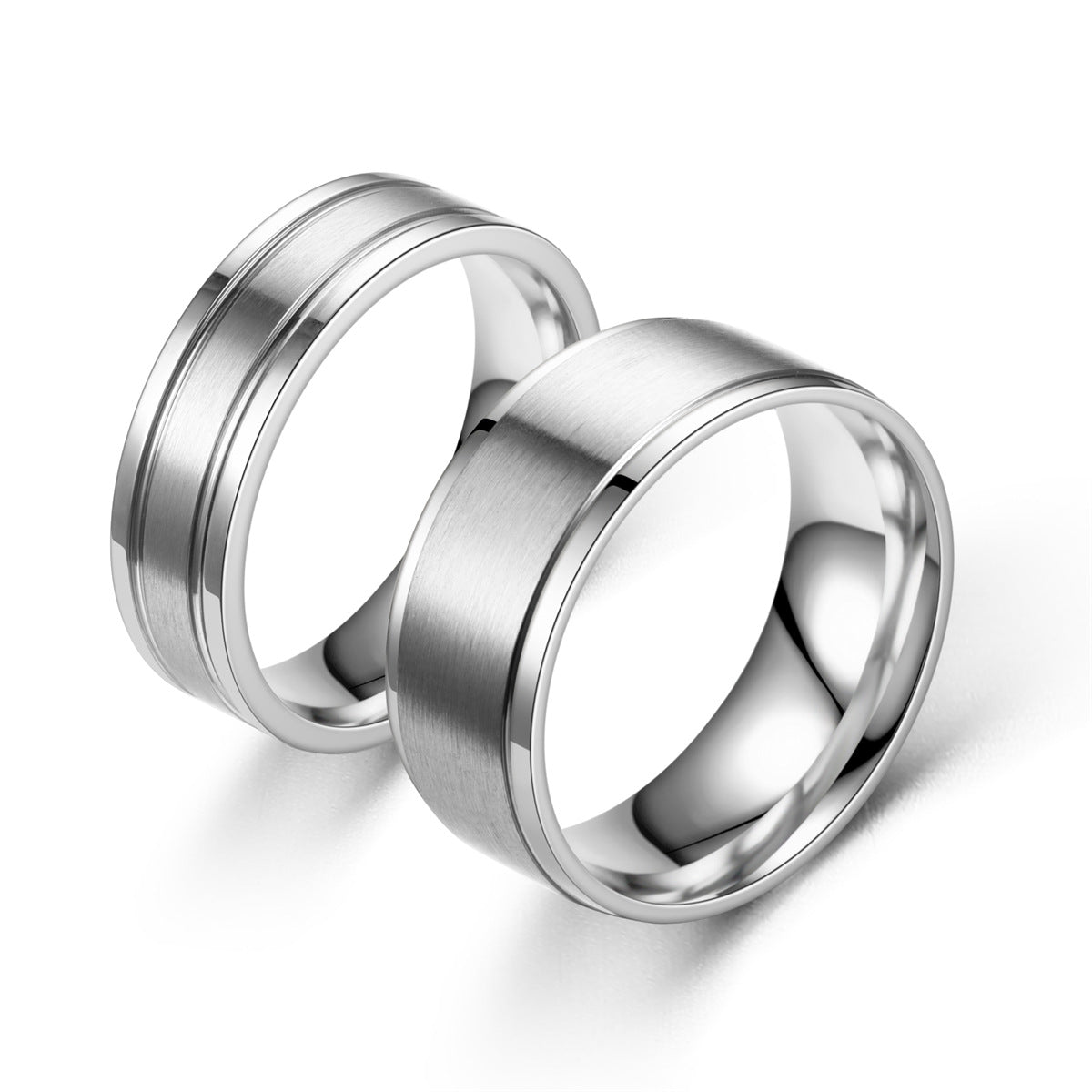 Wholesale titanium steel ring men's simple plain ring