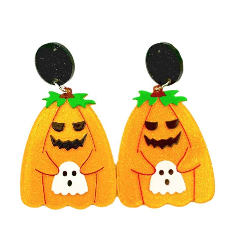 Wholesale Halloween Hollow Acrylic Earrings ACC-ES-Weiw005