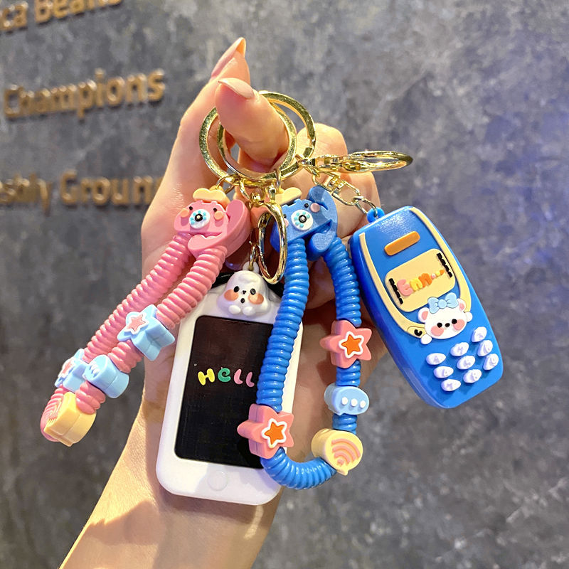 Wholesale Cartoon Mini Phone Doll Keychains ACC-KC-GongZ035