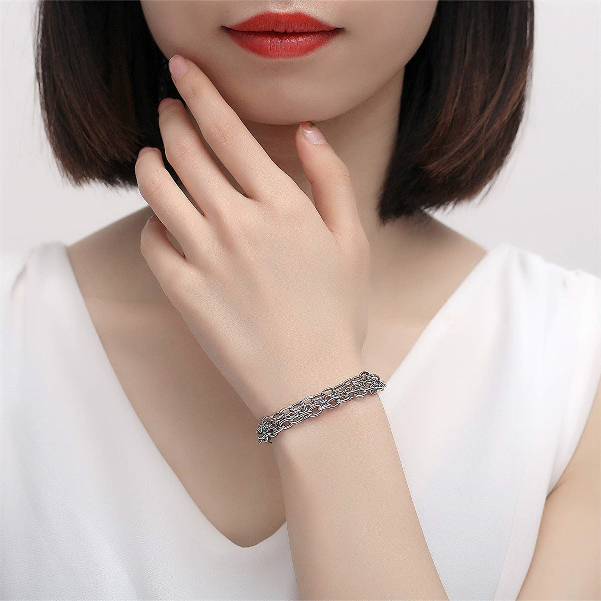 Bracciale regolabile medico in acciaio inossidabile con carta curva all'ingrosso