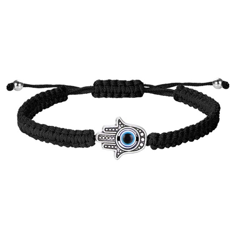 Wholesale   Evil Eye Braided Rope Bracelet